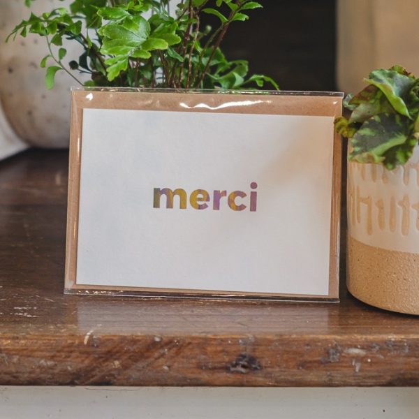 Carte message "Merci"
