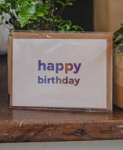 Carte message « Happy birthday »