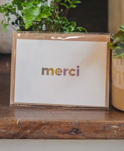Carte message « Merci »